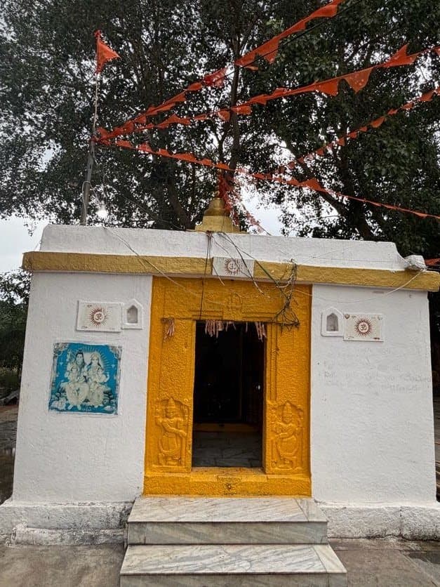 A shrine with the deities