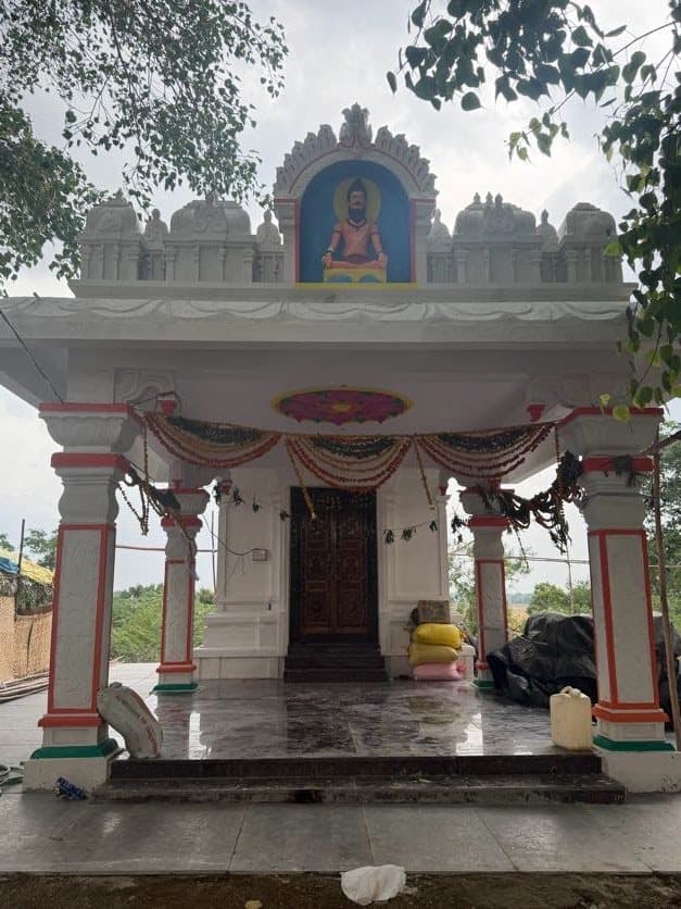 The temple mandapam
